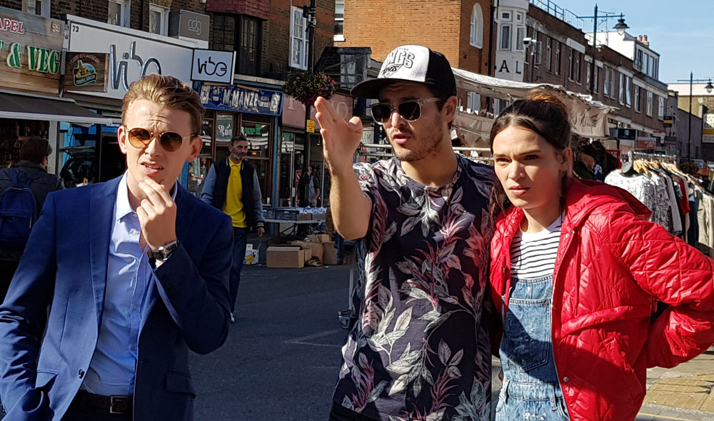 Foto: Lewis Reeves, Alex Vlahos, Anna Brewster, Lola Short Film - Copyright: Nicole Oebel