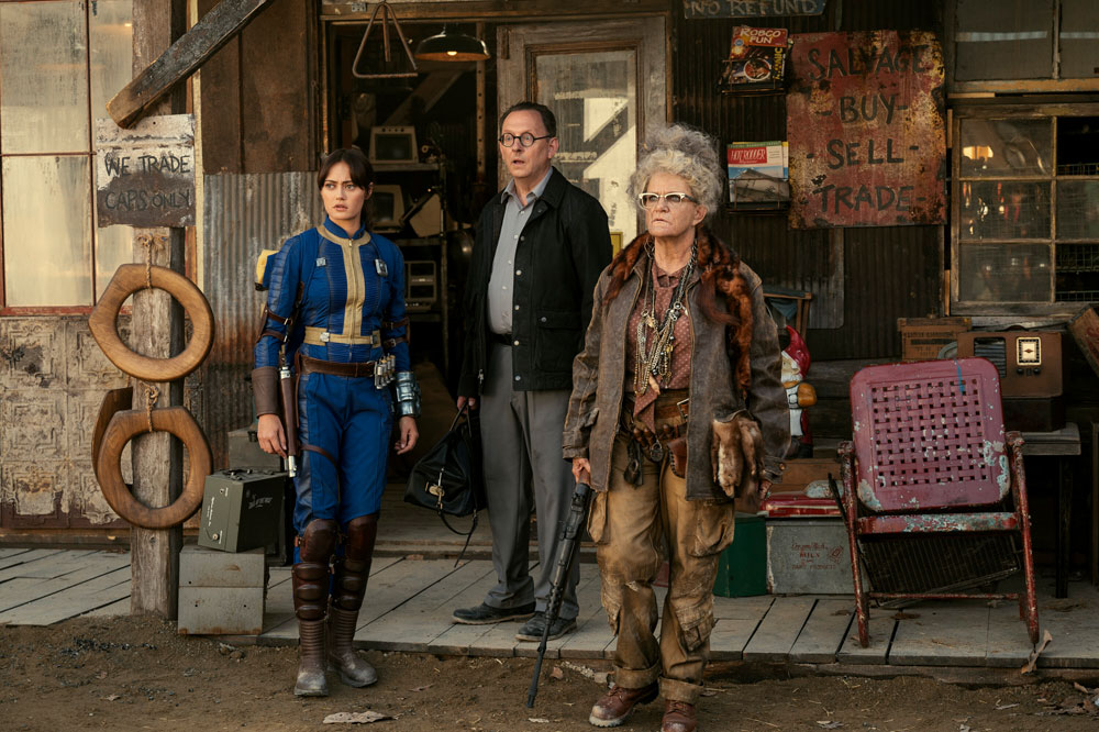 Foto: Ella Purnell, Michael Emerson & Dale Dickey, Fallout - Copyright: 2024 Amazon Content Services LLC; JoJo Whilden/Prime Video