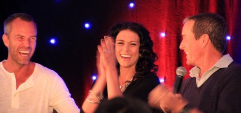 Foto: JR Bourne, Melissa Ponzio & Linden Ashby, Wolf's Bane 2013 (© myFanbase/Annika Leichner)