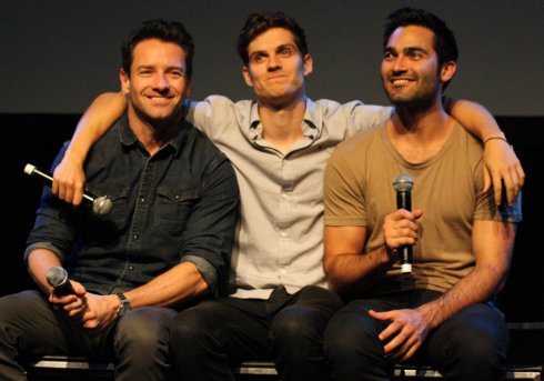 Foto: Ian Bohen, Daniel Sharman, Tyler Hoechlin, WerewolfCon (© Nicole Oebel)